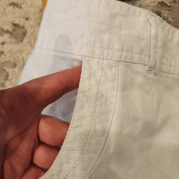INC Linen White 5" Shorts women's size 8 - Picture 3 of 16